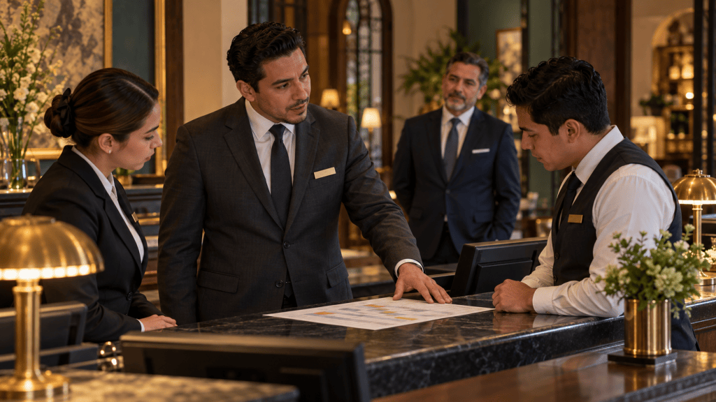 Si todo depende de ti, ¿quién está dirigiendo el hotel?